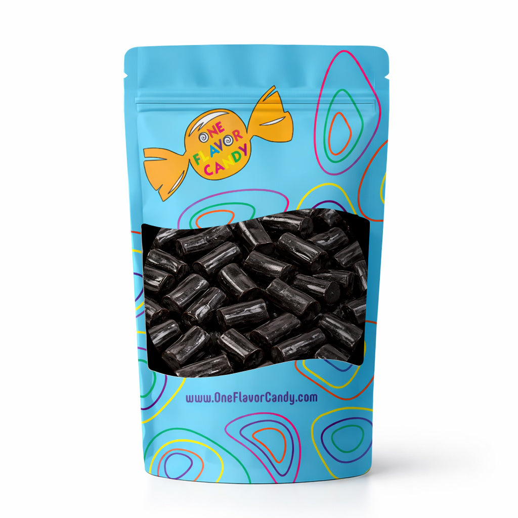 Finnska Sugar Free Black Licorice (Unwrapped) in Resealable Bag