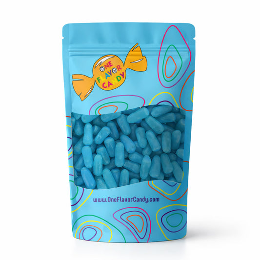 Mike and Ike Sour Blue Raspberry (Unwrapped) in Resealable Bulk Bag at OneFlavorCandy Online Sweet Shop
