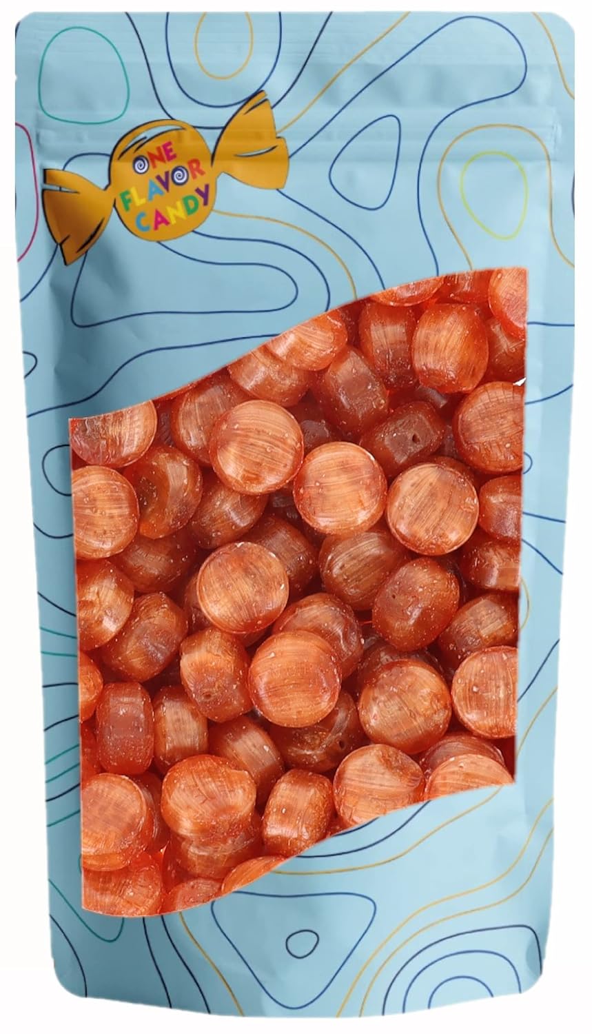 Tootsie Pop Drops With Chewy Tootsie Roll Center Candy Bulk in Resealable Bag (Orange)