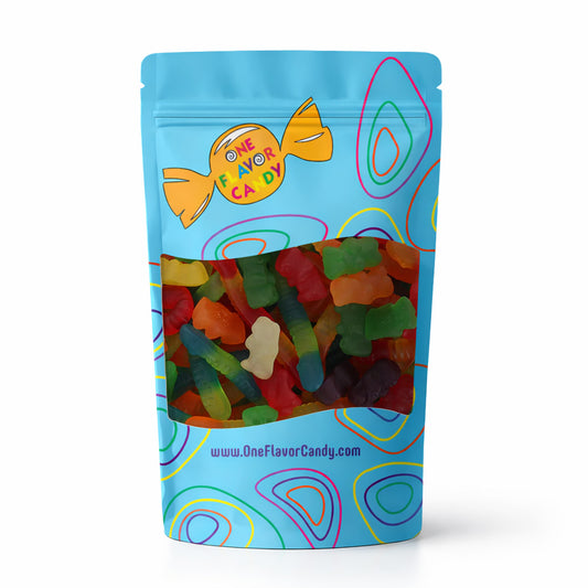Vidal Sugar Free Gummy Worms(Unwrapped) in Resealable Bulk Bag at OneFlavorCandy Online Sweet Shop