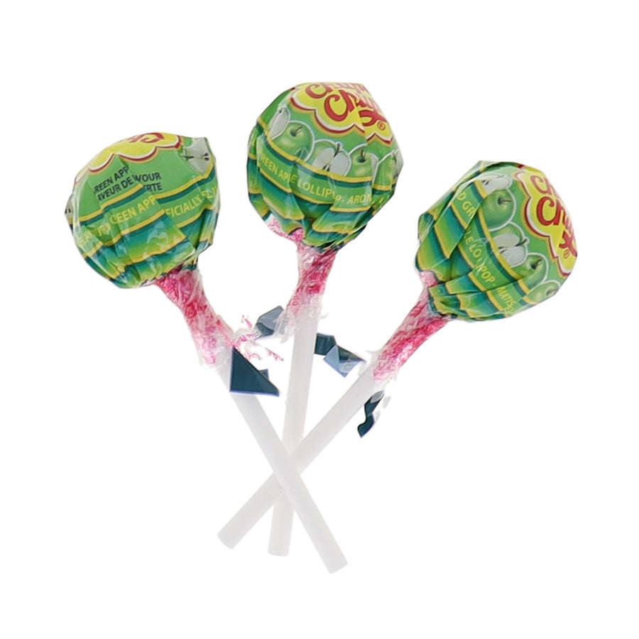 Chupa Chups Green Apple Lollipops - Pack of 40 at OneFlavorCandy Online Sweet Shop