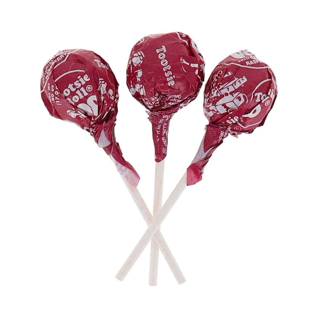 Tootsie Lollipops - Raspberry - Pack of 40