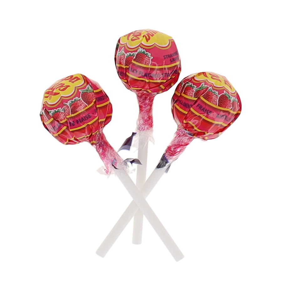Chupa Chups Strawberry Lollipops - Pack of 40 at OneFlavorCandy Online Sweet Shop