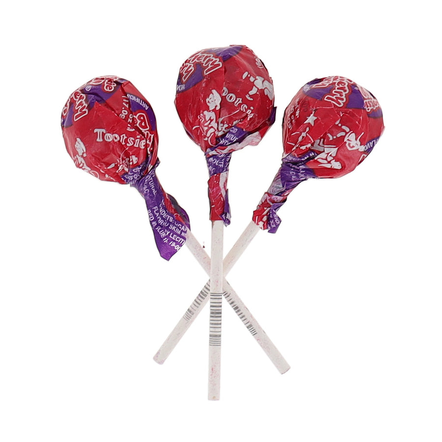 Tootsie Wild Cherry Berry Lollipops - Pack of 40 at OneFlavorCandy Online Sweet Shop